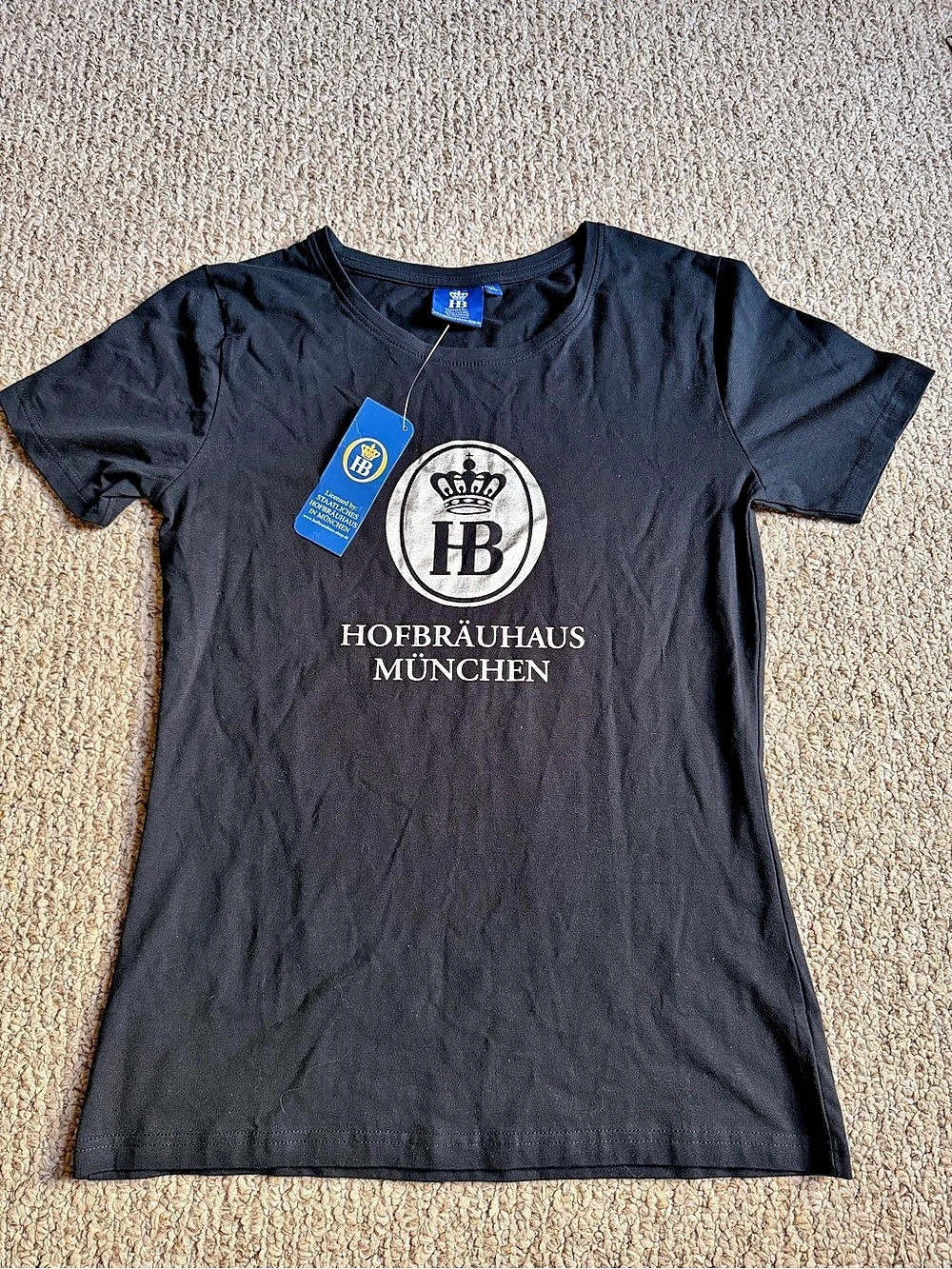 Hofbräuhaus München Fan Shirt Black T-Shirt Size XL